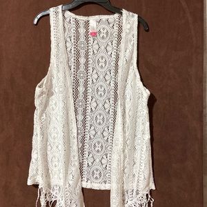 No Boundaries Lace open front Tank